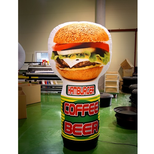 햄버거 에어베너 / 스낵 간식 패스트푸드 수제버거 에어배너 홍보간판