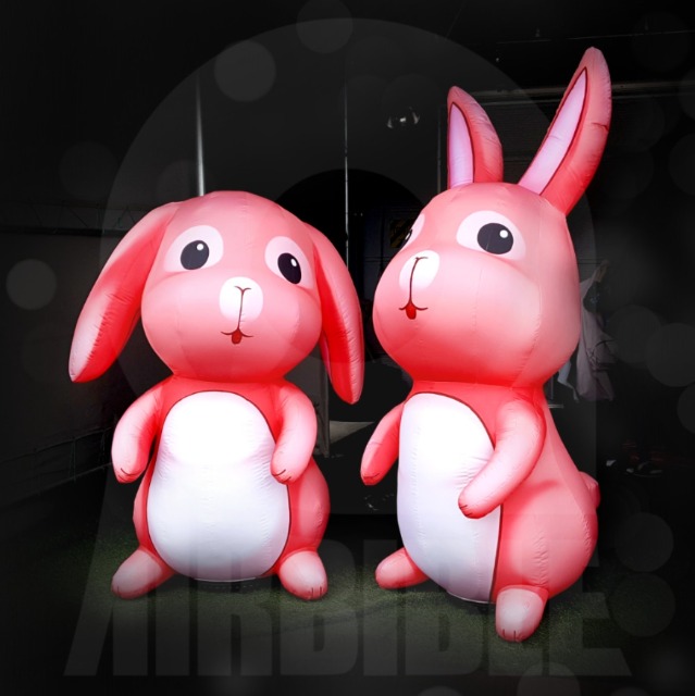 국내제작 / 1.8미터 높이 토끼남매 토끼조형물 토끼풍선 / 동물모형 캐릭터조형물 / 토끼소품
