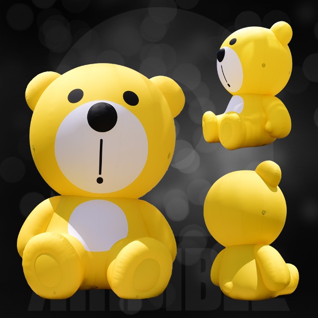 6미터 노란 곰 인형 캐릭터 조형물